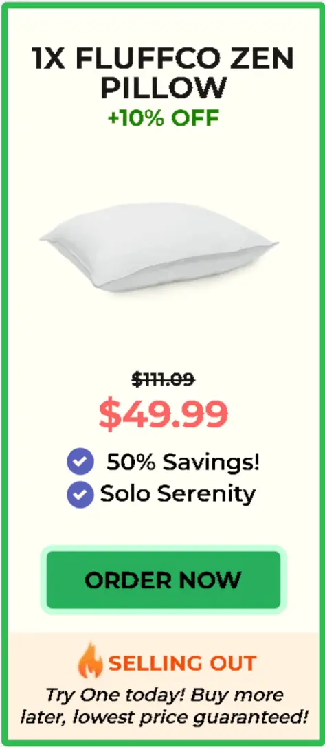 ZenFluffSleep Pillow  offer price